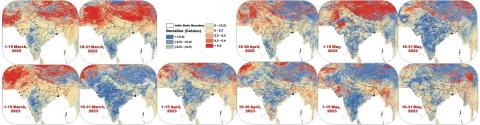Image of Anomalous behavior of Land Surface Temperature over Indian sub-continent for summer months of 2022 and 2023