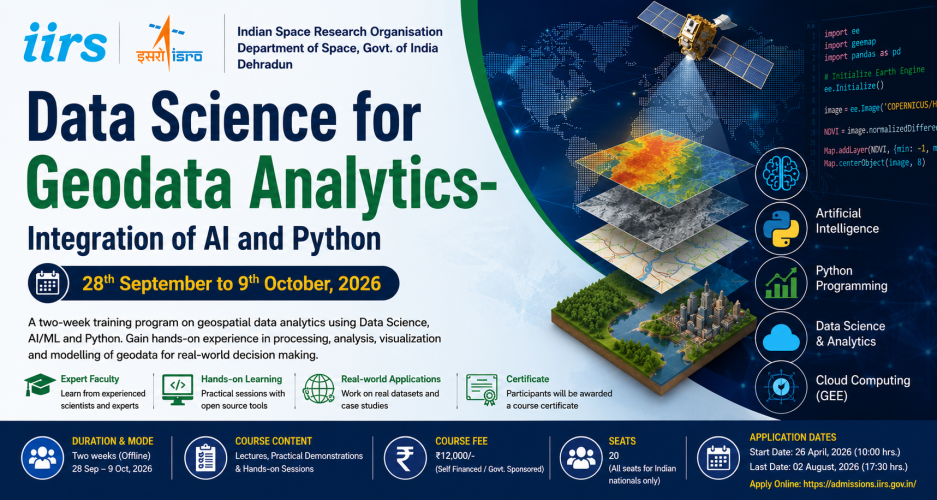 Image of Data Science for Geodata Analytics- Integration of AI and Python