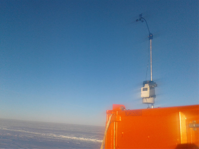Image of Portable AWS readings at Antarctica